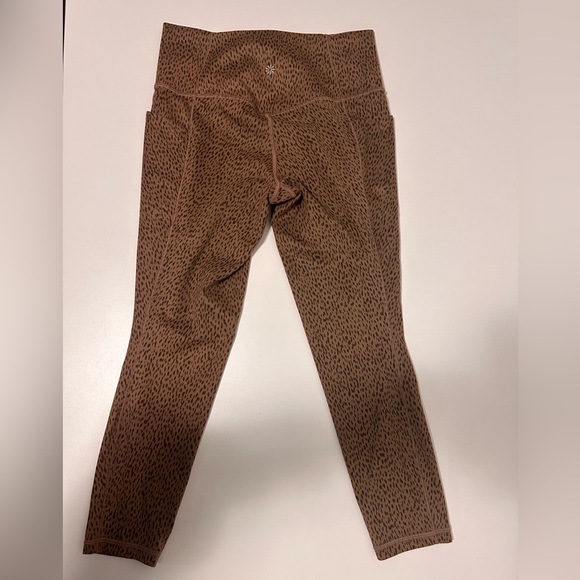 Athleta Brown Animal Print Leggings - Picture 2 of 5